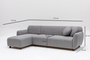 Atelier Del Sofa Eddy Corner (CHL-3R) - Gris claro